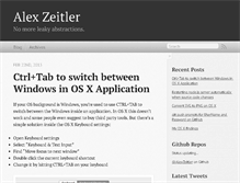 Tablet Screenshot of alexzeitler.com